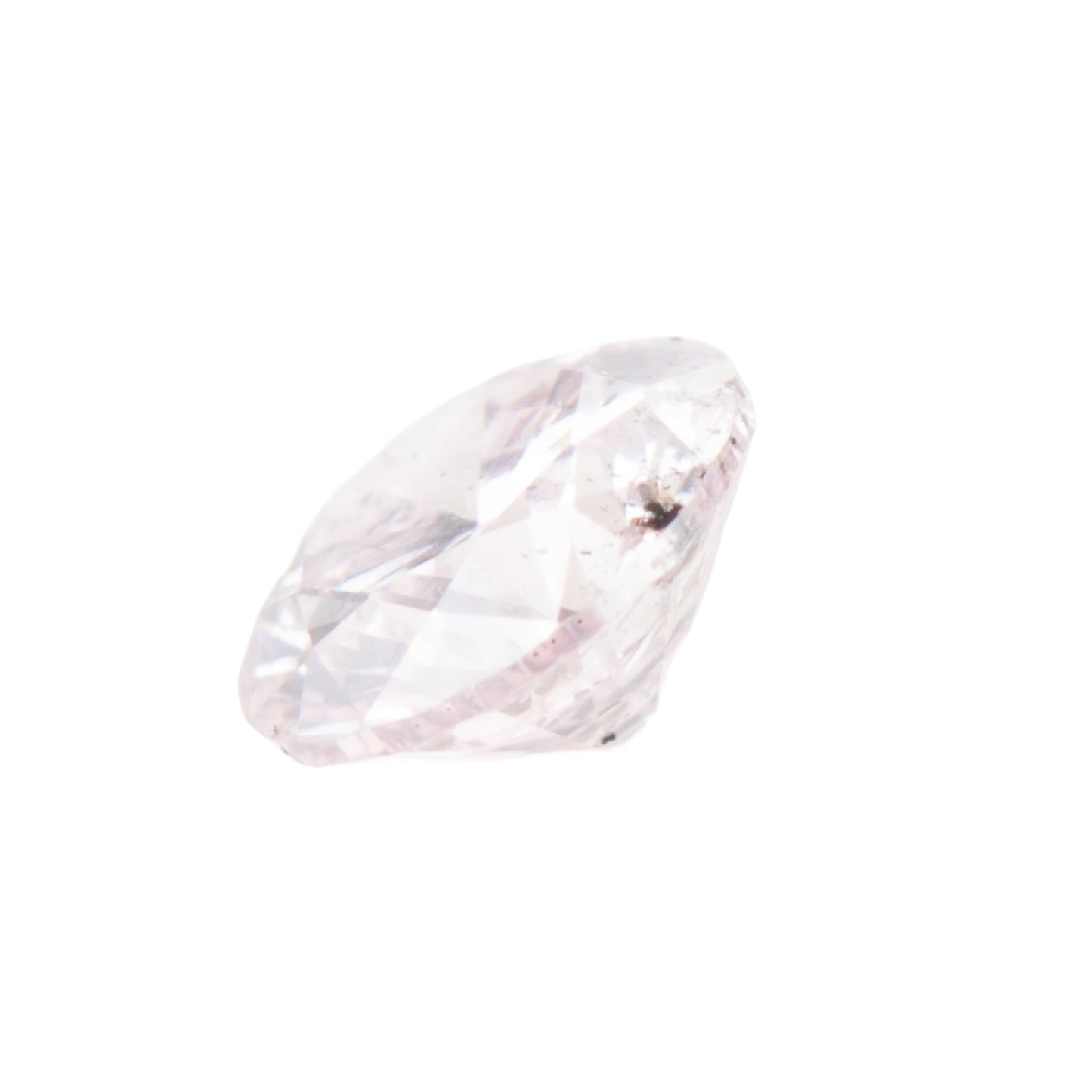 0.123ct, ベリーライトパープリッシュピンクダイヤモンド, I1, ラウンド, CGL, Very light purplish pink diamond