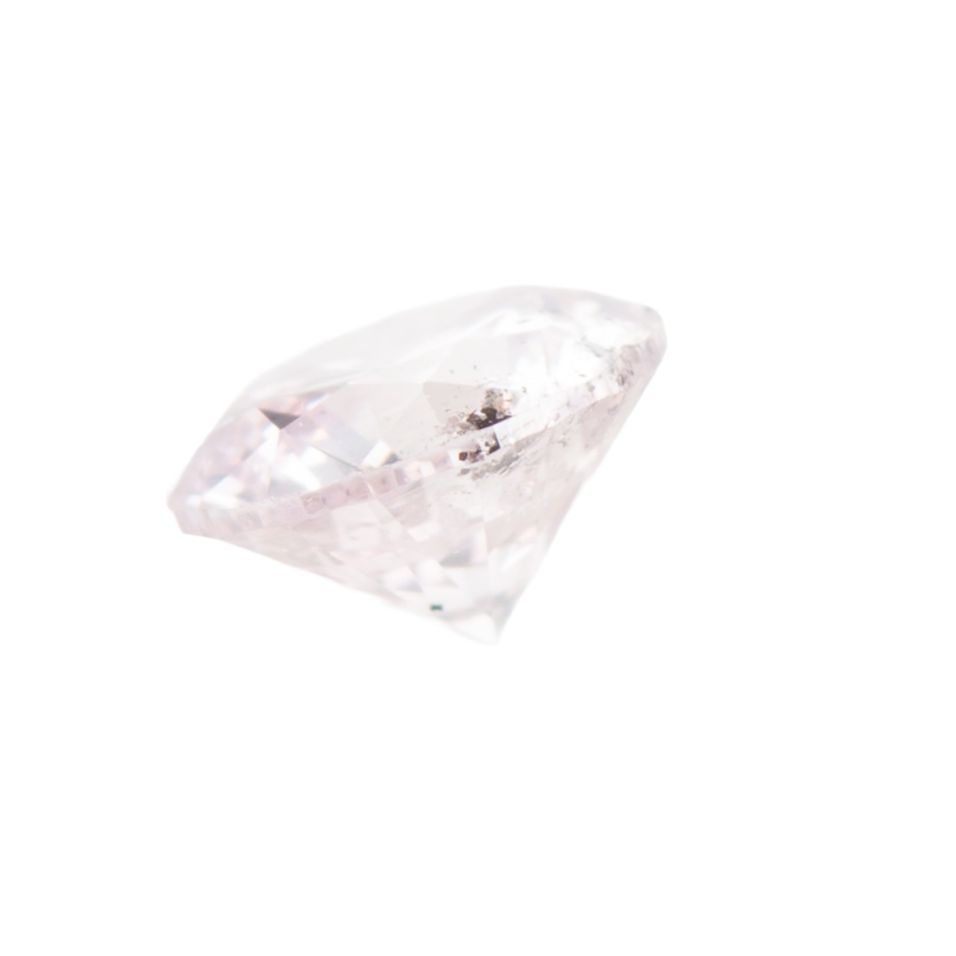 0.123ct, ベリーライトパープリッシュピンクダイヤモンド, I1, ラウンド, CGL, Very light purplish pink diamond