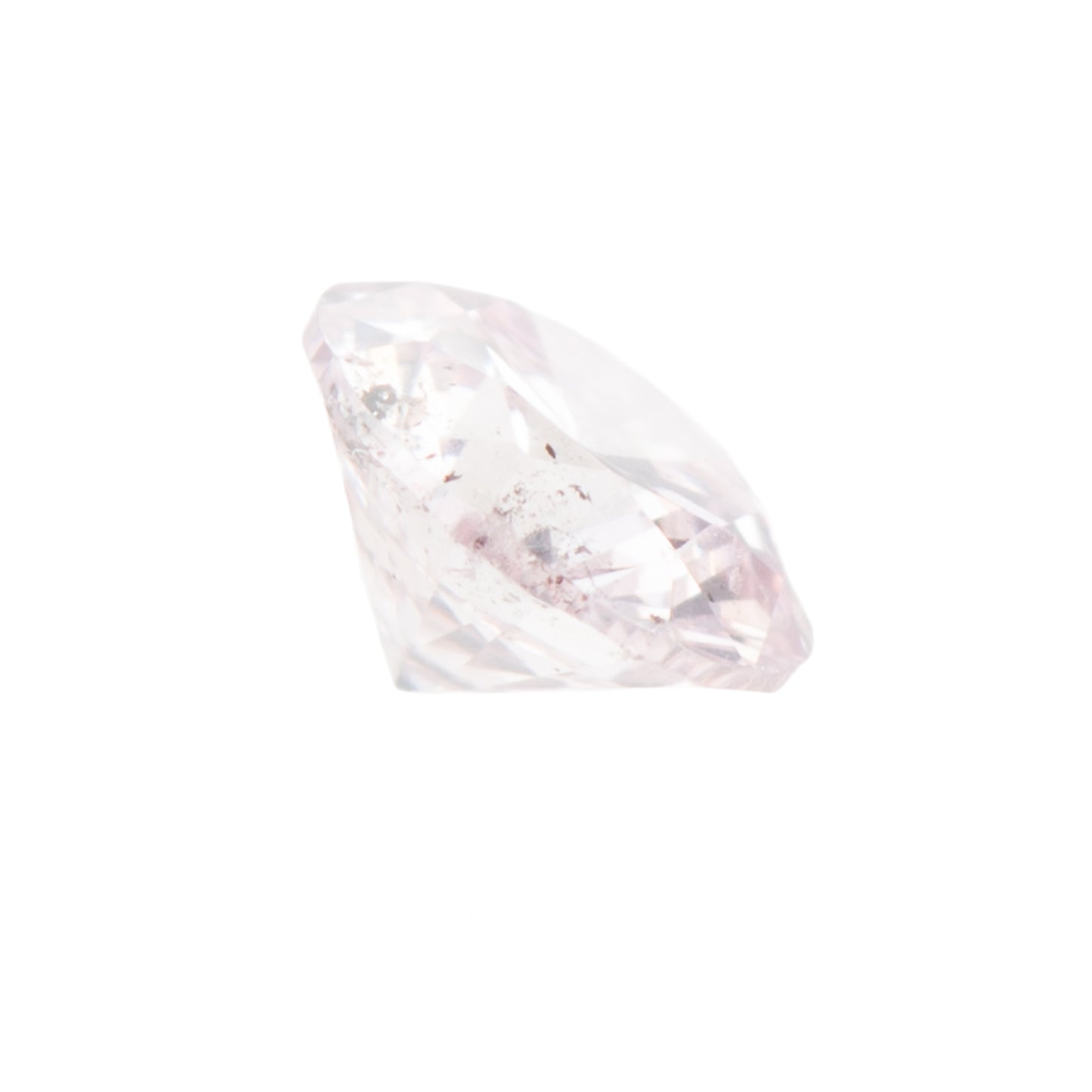 0.123ct, ベリーライトパープリッシュピンクダイヤモンド, I1, ラウンド, CGL, Very light purplish pink diamond