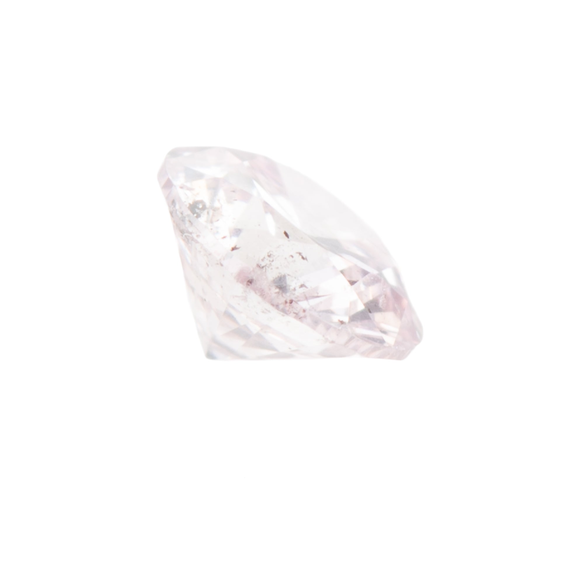 0.123ct, ベリーライトパープリッシュピンクダイヤモンド, I1, ラウンド, CGL, Very light purplish pink diamond