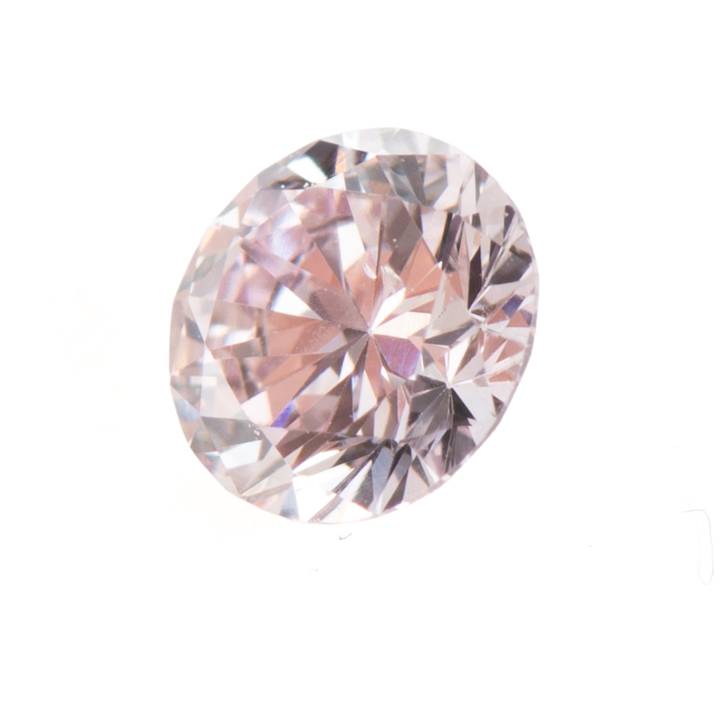 0.129ct, ベリーライトパープリッシュピンクダイヤモンド, SI1, ラウンド, CGL, Very Light Purplish Pink diamond