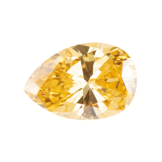 0.245ct, ファンシーディープイエローダイヤモンドルース 中宝研ソーティング付き Fancy Deep Yellow, SI2, PS, CGL