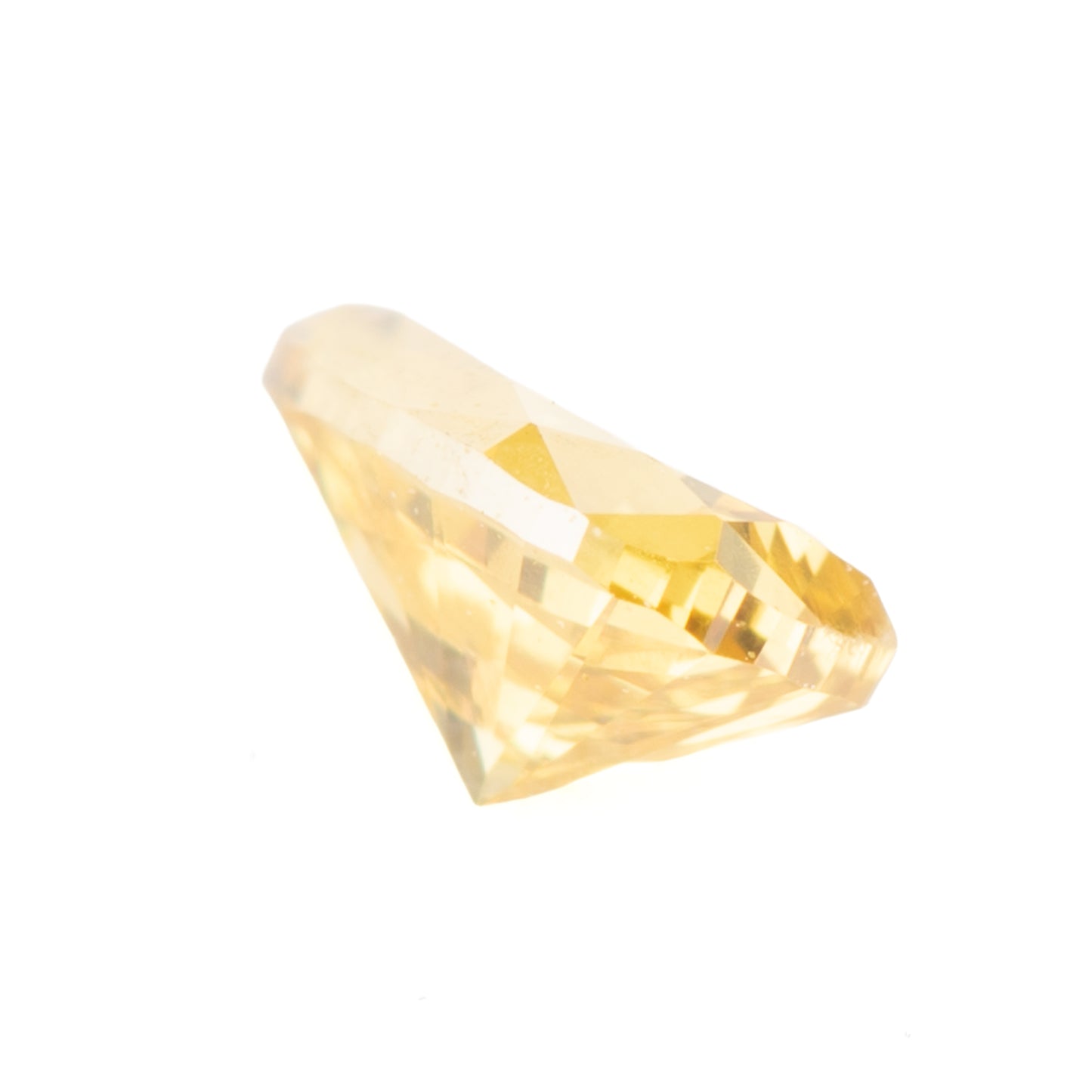 ペアシェイプ 0.163ct Fancy Deep Yellow ファンシーディープイエロー SI1 CGL
