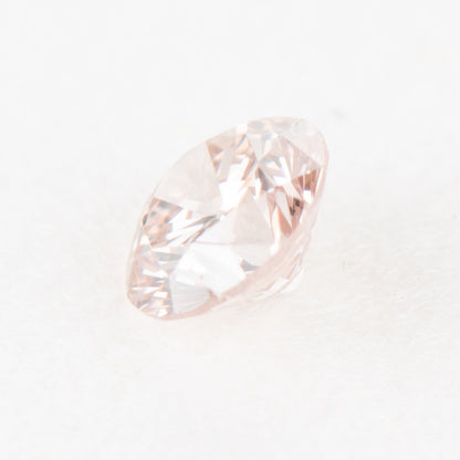 0.119ct, ファンシーライトオレンジ―ピンクダイヤモンド, SI2, ラウンド, CGL