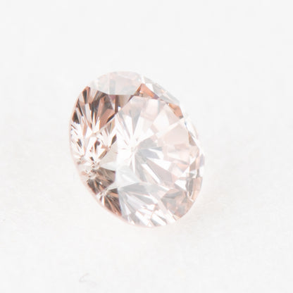 0.119ct, ファンシーライトオレンジ―ピンクダイヤモンド, SI2, ラウンド, CGL