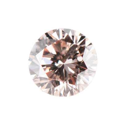 0.118ct, ファンシーライトオレンジ―ピンクダイヤモンド, SI2, ラウンド, CGL　Fancy Light Orangy Pink Diamond