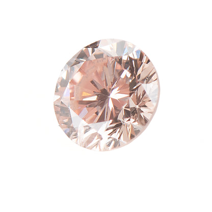 0.118ct, ファンシーライトオレンジ―ピンクダイヤモンド, SI2, ラウンド, CGL　Fancy Light Orangy Pink Diamond