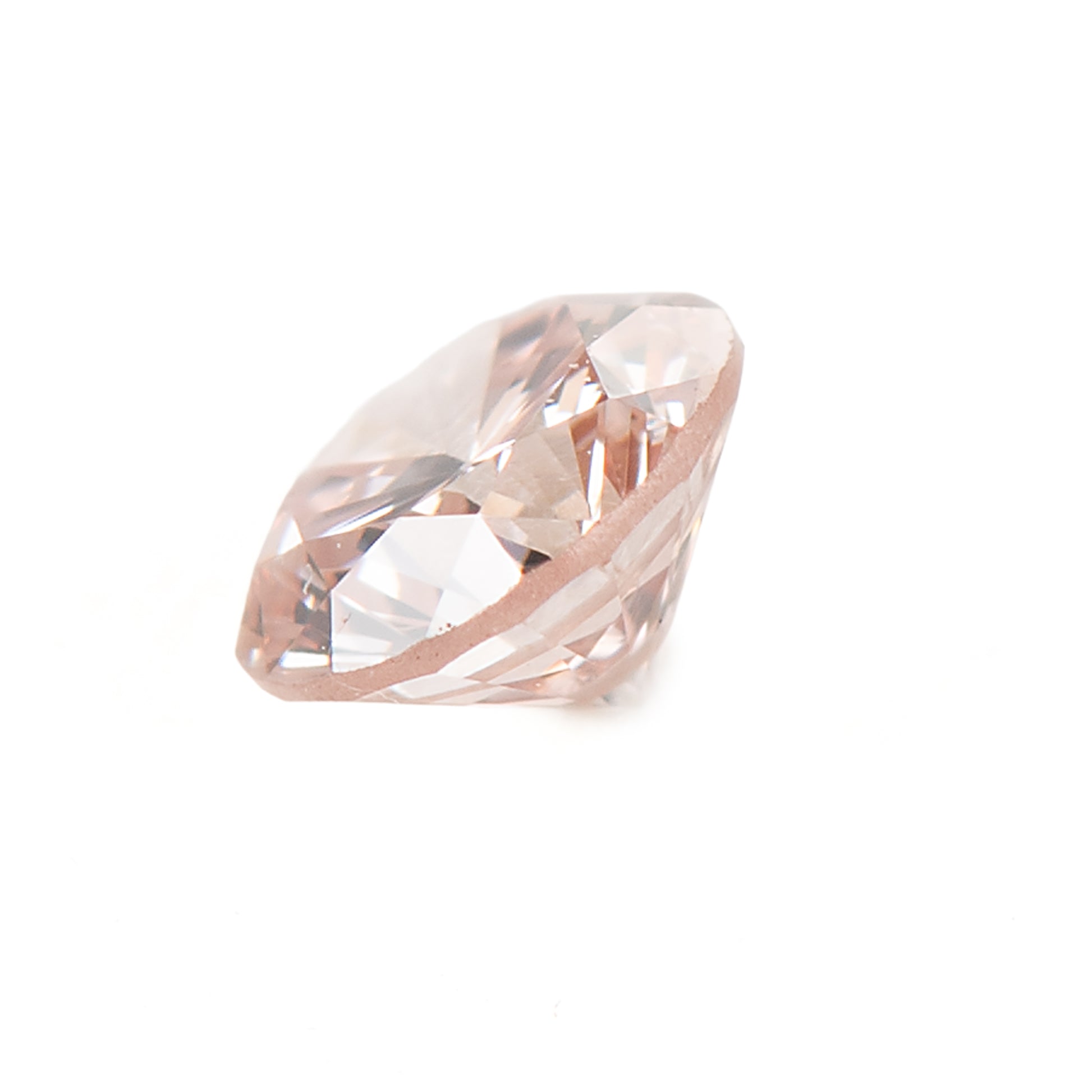 0.118ct, ファンシーライトオレンジ―ピンクダイヤモンド, SI2, ラウンド, CGL　Fancy Light Orangy Pink Diamond