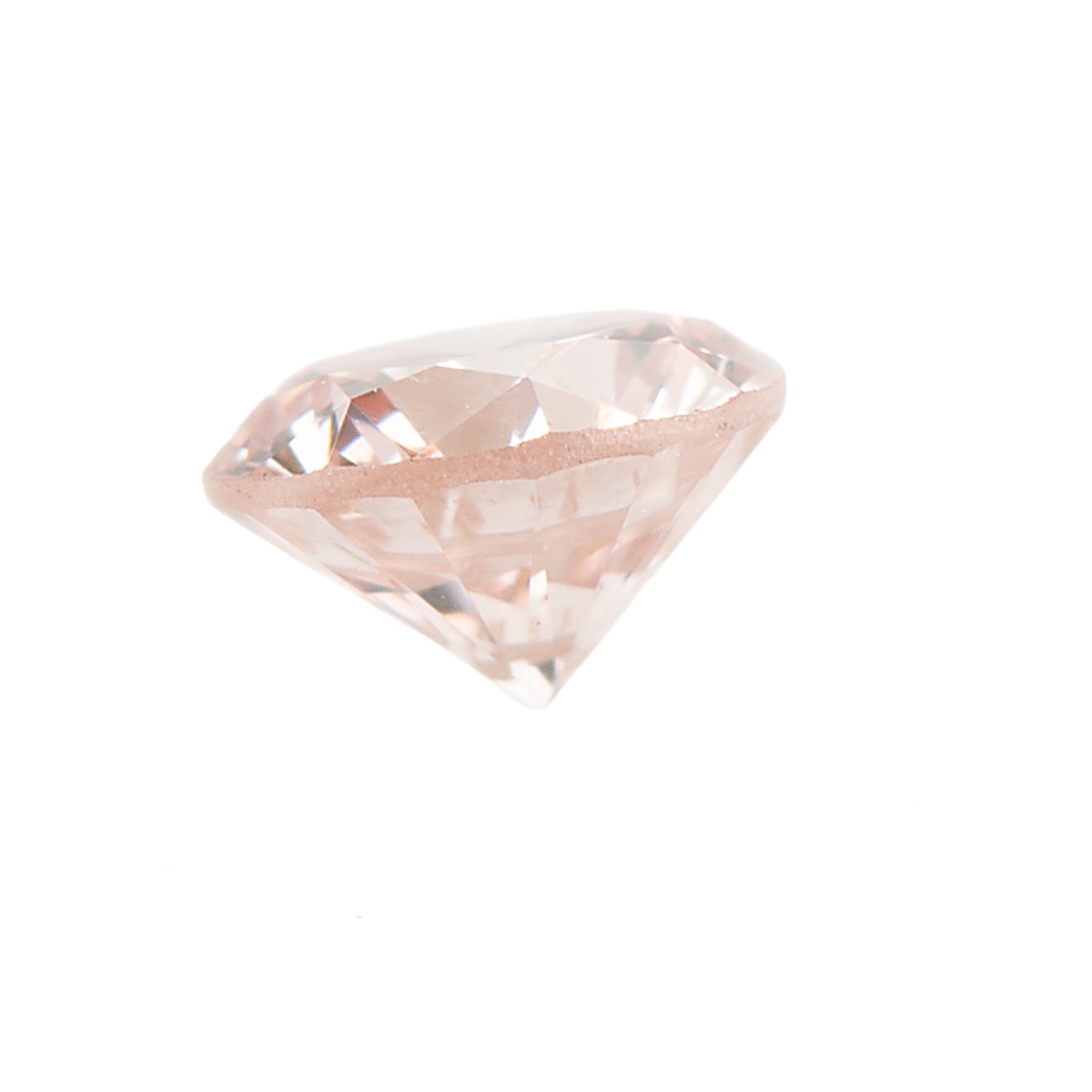 0.118ct, ファンシーライトオレンジ―ピンクダイヤモンド, SI2, ラウンド, CGL　Fancy Light Orangy Pink Diamond