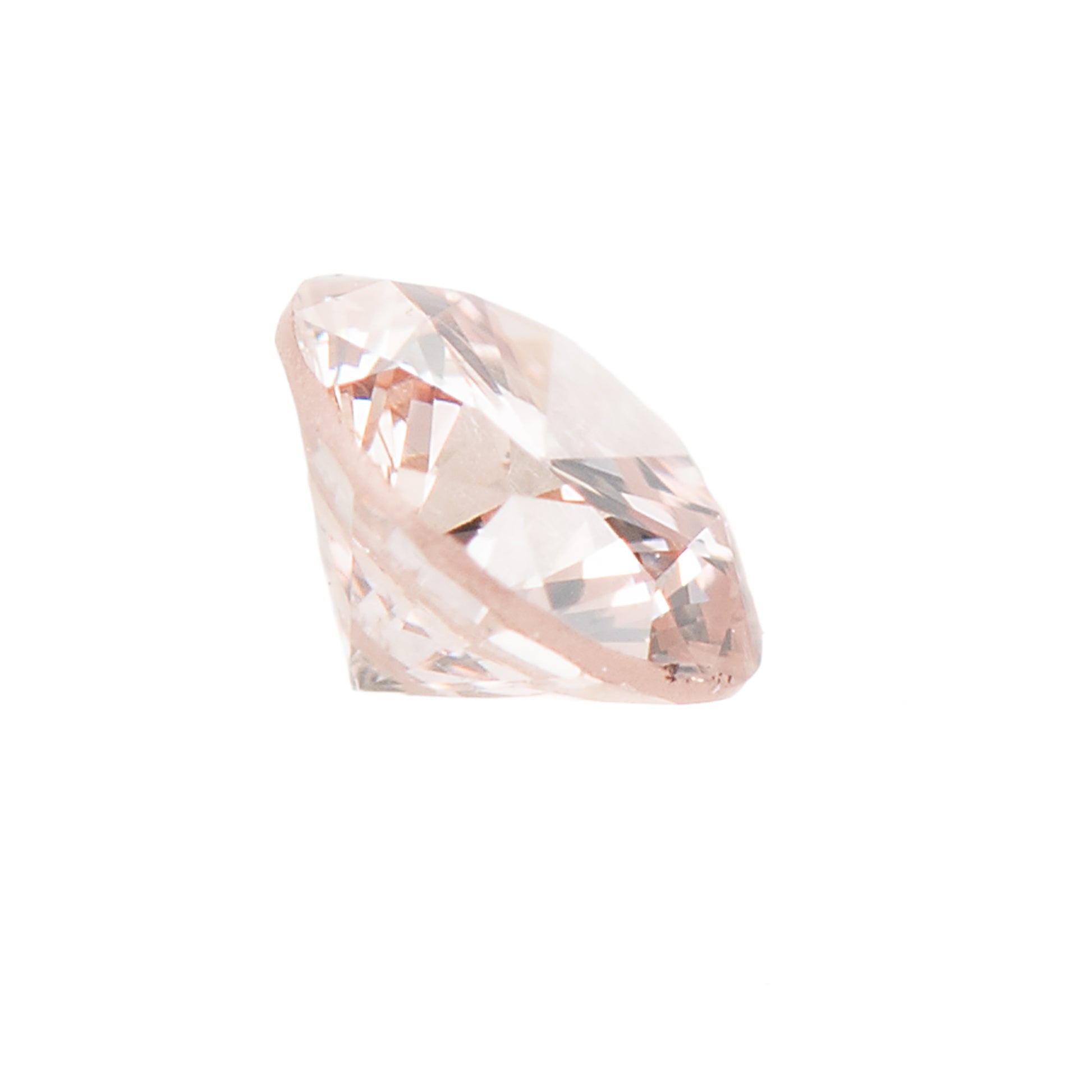0.118ct, ファンシーライトオレンジ―ピンクダイヤモンド, SI2, ラウンド, CGL　Fancy Light Orangy Pink Diamond