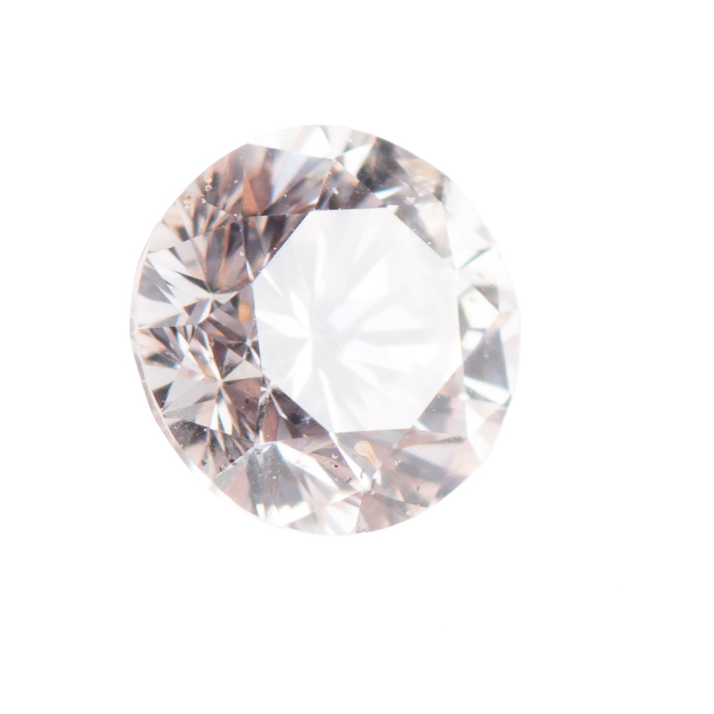 0.148ct, ベリーライトピンクダイヤモンド, SI2, ラウンド, CGL Very Light pink diamond