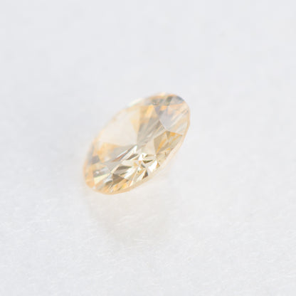 0.100ct, ファンシーライトオレンジイエローダイヤモンド, SI2, ラウンド, CGL