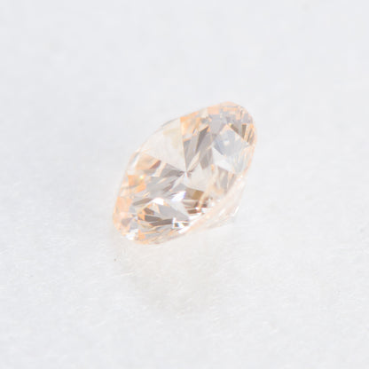 0.146ct, ライトイエロウィッシュオレンジダイヤモンド, SI2, ラウンド, 中央宝石研究所(CGL)