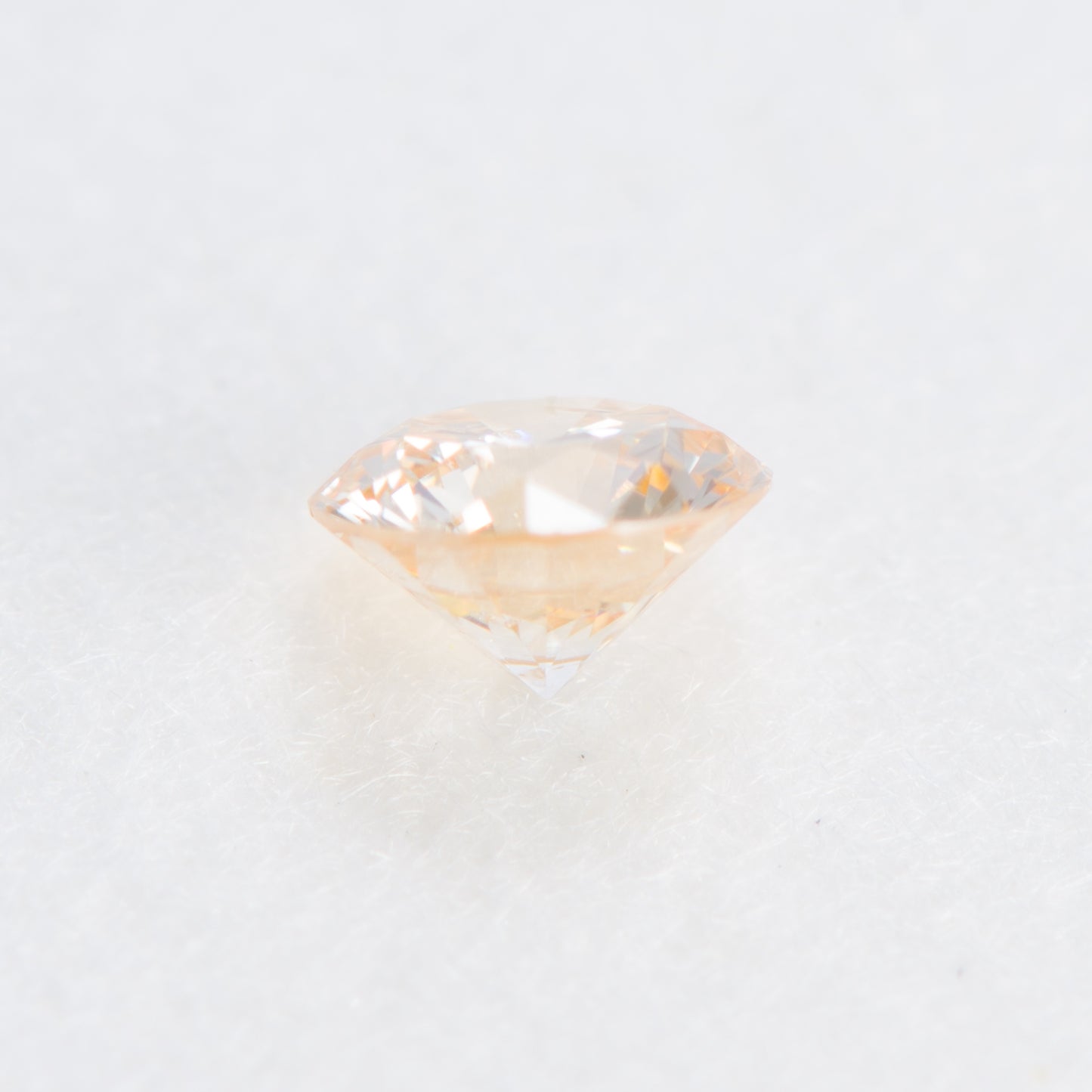 0.103ct, ライトオレンジイエローダイヤモンド, SI2, ラウンド, CGL