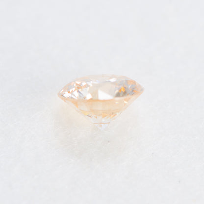0.103ct, ライトオレンジイエローダイヤモンド, SI2, ラウンド, CGL