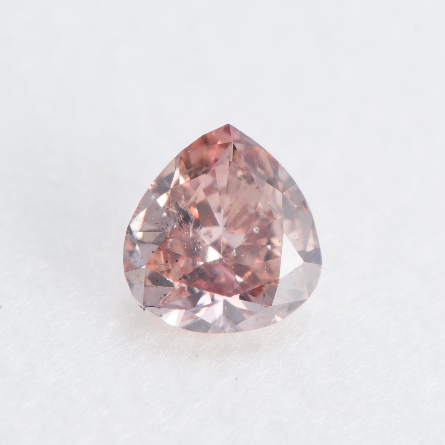 0.109ct, ファンシーディープブラウニッシュピンクダイヤモンド, SI2, ラウンド, CGL Fancy Deep brownish pink