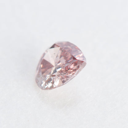 0.109ct, ファンシーディープブラウニッシュピンクダイヤモンド, SI2, ラウンド, CGL