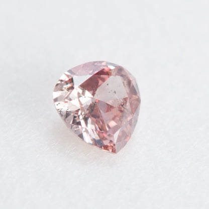 0.109ct, ファンシーディープブラウニッシュピンクダイヤモンド, SI2, ラウンド, CGL