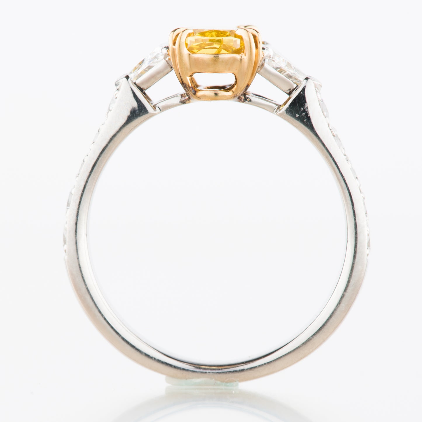 1ct ファンシービビッドイエローダイヤモンドリング 1.00ct GIA