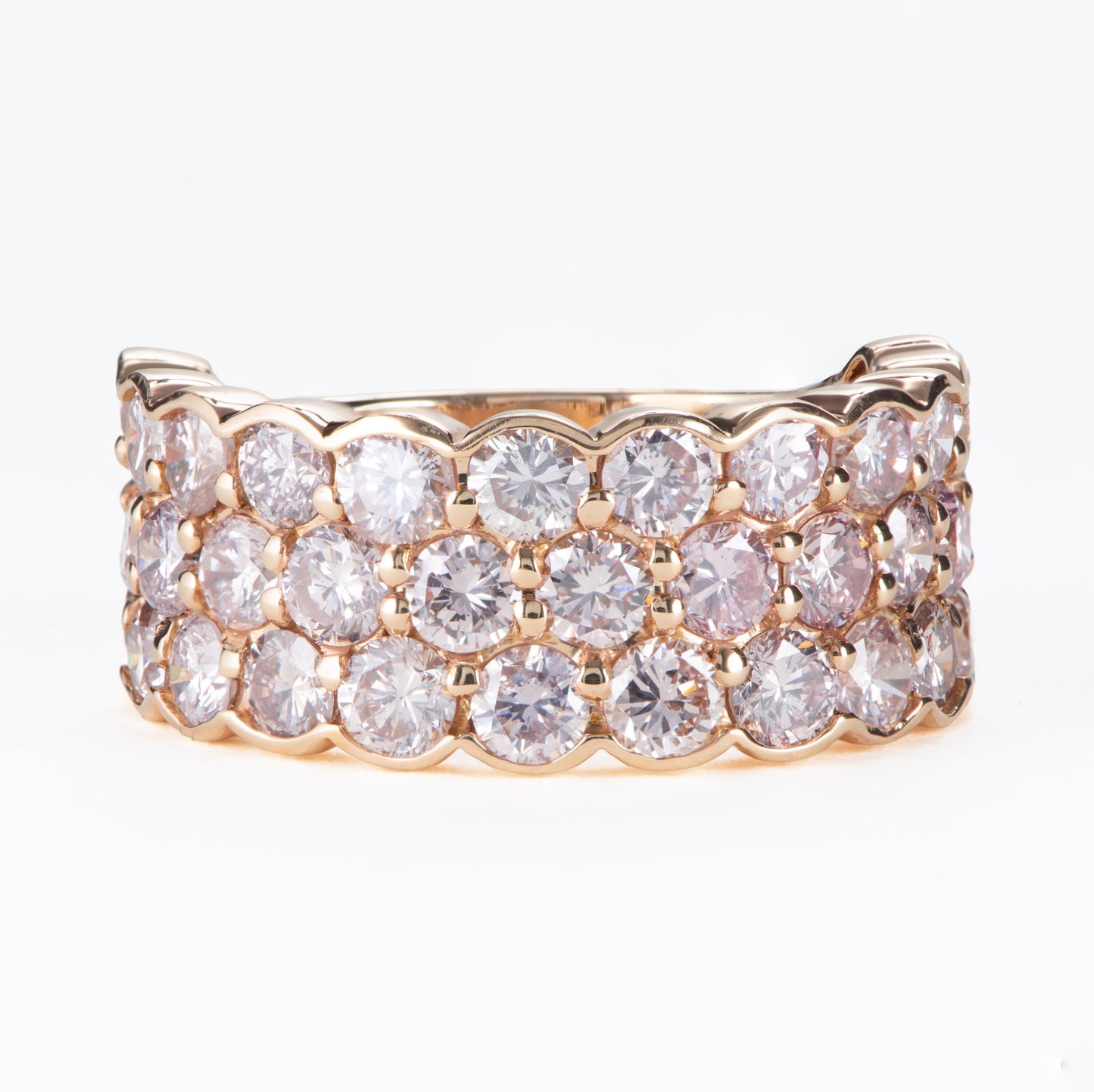 3.40ct ピンクダイヤモンド パヴェリング ピンクゴールド製 PD3.40ct K18PG