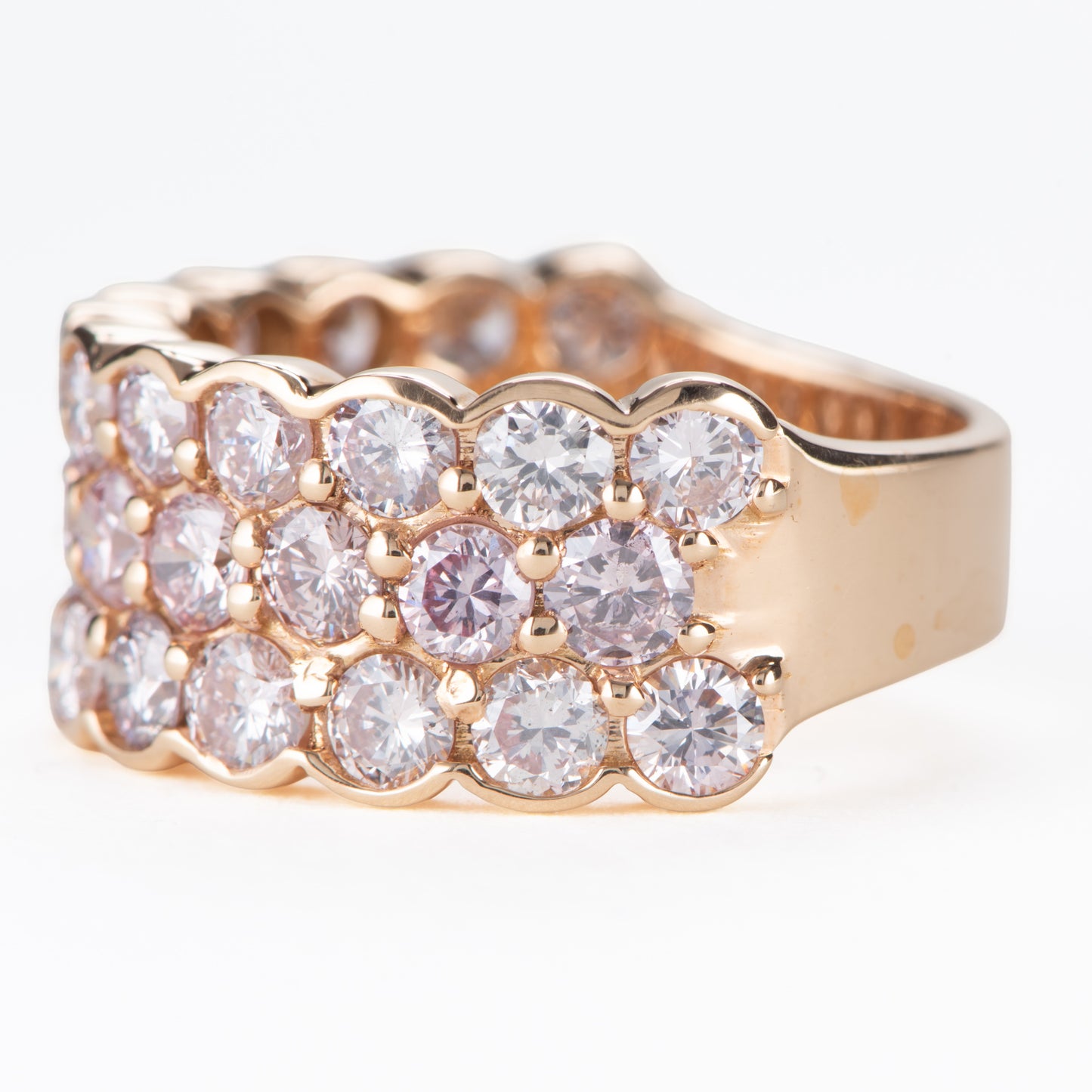 3.40ct ピンクダイヤモンド パヴェリング ピンクゴールド製 PD3.40ct K18PG