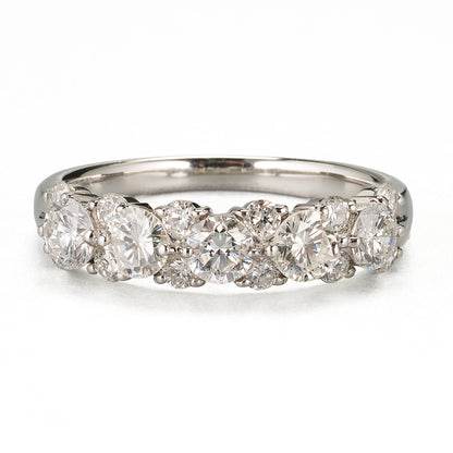 ライン  ラウンドダイヤモンド プラチナリング D: 1.19ct