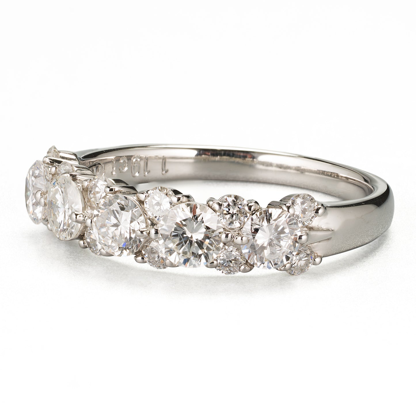 ライン  ラウンドダイヤモンド プラチナリング D: 1.19ct