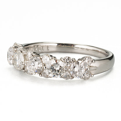 ライン  ラウンドダイヤモンド プラチナリング D: 1.19ct