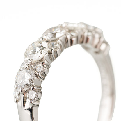 ライン  ラウンドダイヤモンド プラチナリング D: 1.19ct