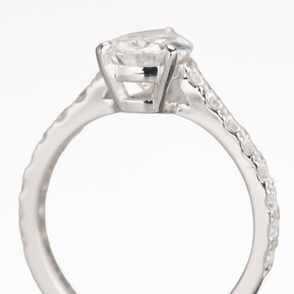 ZUISHO | ペアシェイプ ダイヤモンド 1.73ct Dカラー IF GIA鑑定書付 プラチナ950 リング ダイヤモンド 0.52ct F+ VS+ H&C
