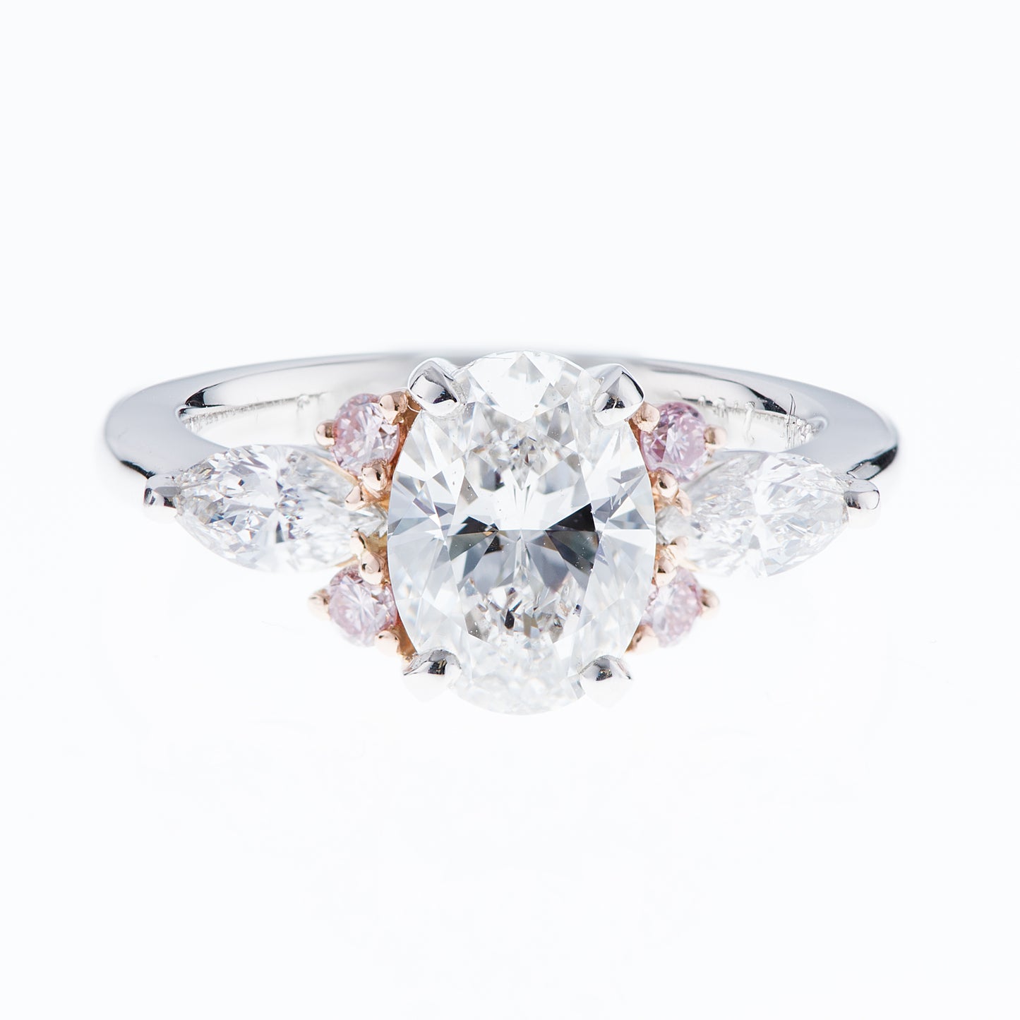 2ct オーバルダイヤモンドリング Eカラー VS1 GIA 写真1