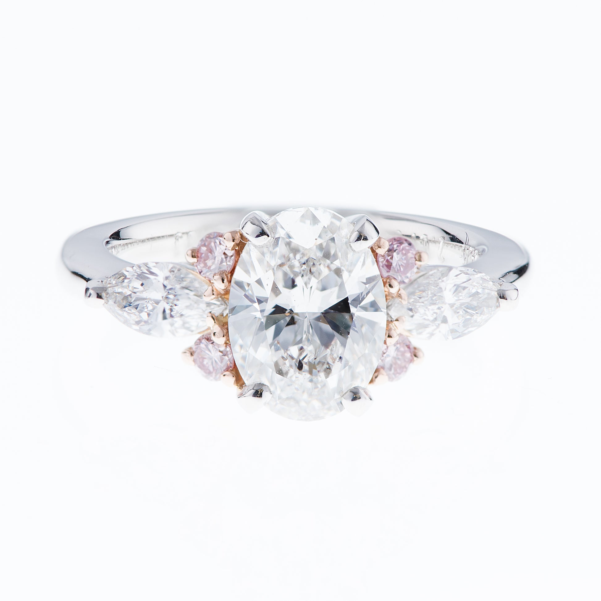 2ct オーバルダイヤモンドリング Eカラー VS1 GIA 写真1