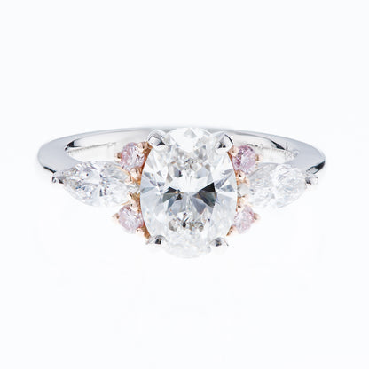 2ct オーバルダイヤモンドリング Eカラー VS1 GIA 写真1