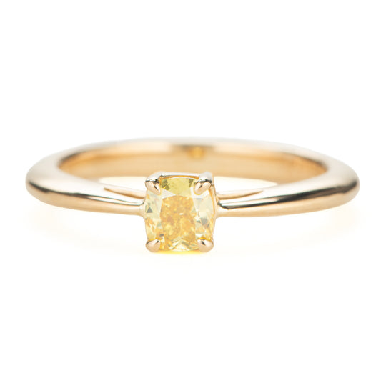 0.50ct ジミーイエローダイヤモンド ファンシービビッドイエローダイヤモンドリング 0.50ct SI1 GIA Zimmi yellow Fancy vivid yellow diamonds