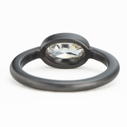 1.05ct D SI2 Very Good エンゲージリング オーバルブリリアントカット ダイヤモンド プラチナリング  (D: 1.05ct) Pt950 GIA