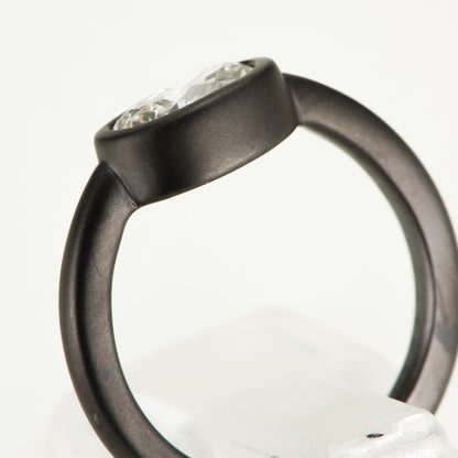 1.05ct D SI2 Very Good エンゲージリング オーバルブリリアントカット ダイヤモンド プラチナリング  (D: 1.05ct) Pt950 GIA