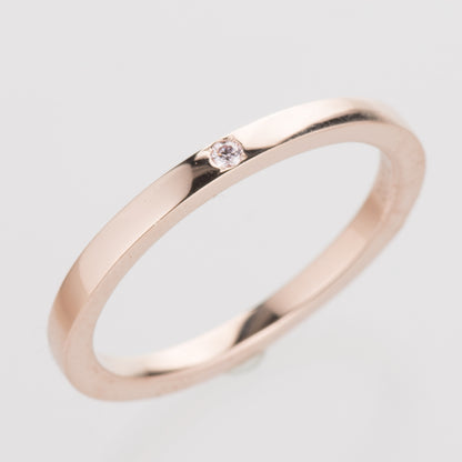 マリッジリング Vow 2ｍｍ アーガイルピンクダイヤモンド ピンクゴールド750