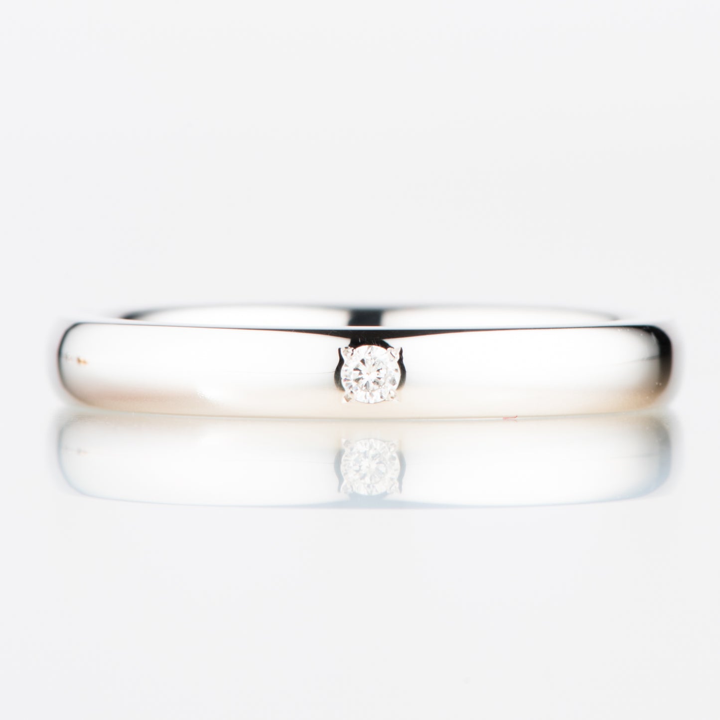 ダイヤモンド入りマリッジリング　Classics 2.8mm Pt950