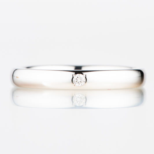ダイヤモンド入りマリッジリング　Classics 2.8mm Pt950