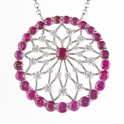 Spark スパーク5.31ct ルビー プラチナ製ペンダント R:5.31ct D:1.66ct Pt950/850