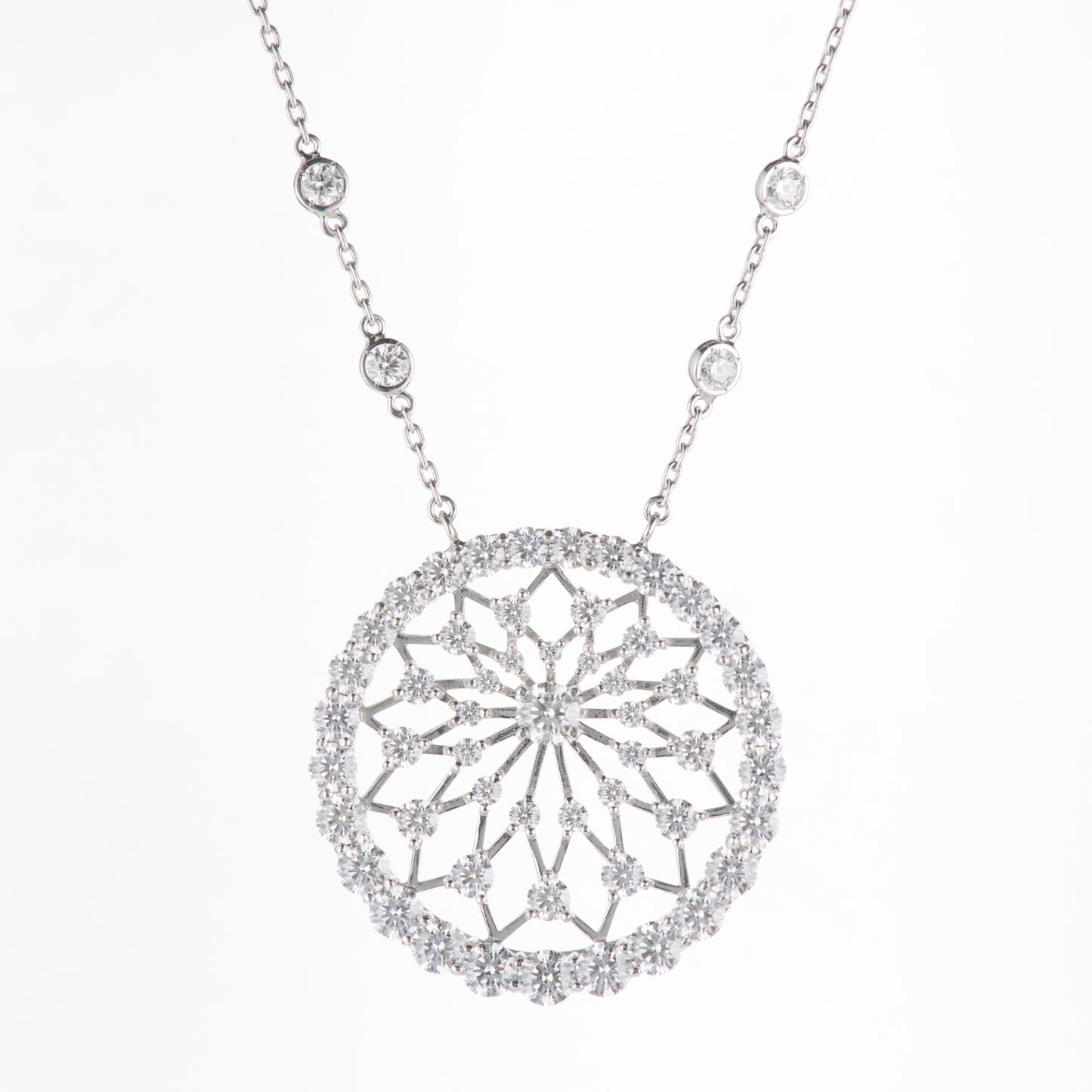 6ct ダイヤモンド プラチナ製ペンダント D:6.18ct Pt950/850