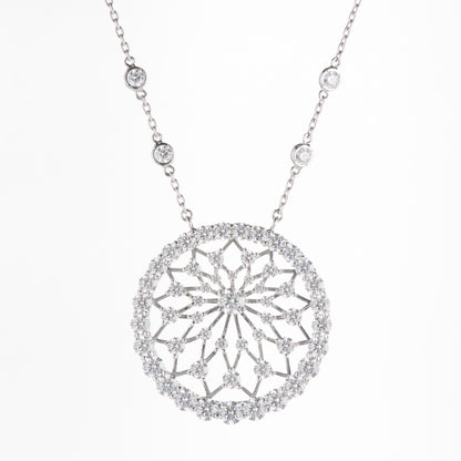 6ct ダイヤモンド プラチナ製ペンダント D:6.18ct Pt950/850