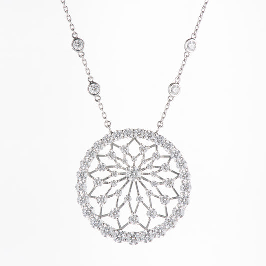 6ct ダイヤモンド プラチナ製ペンダント D:6.18ct Pt950/850