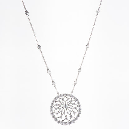 6ct ダイヤモンド プラチナ製ペンダント D:6.18ct Pt950/850