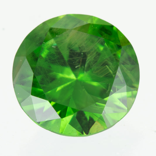 0.76ct, デマントイドガーネット ラウンド ルース, GIA
