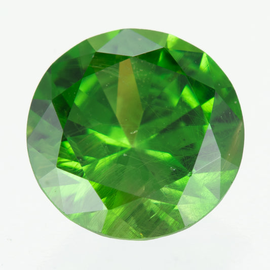 0.76ct, デマントイドガーネット ラウンド ルース, GIA