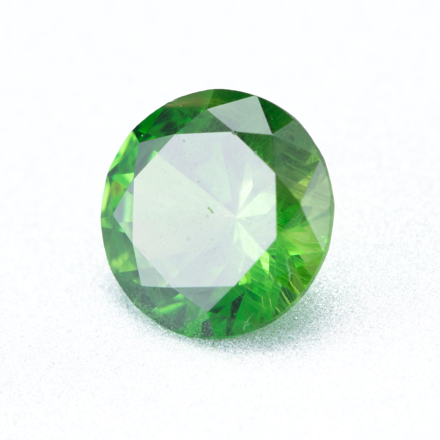 0.76ct, デマントイドガーネット ラウンド ルース, GIA