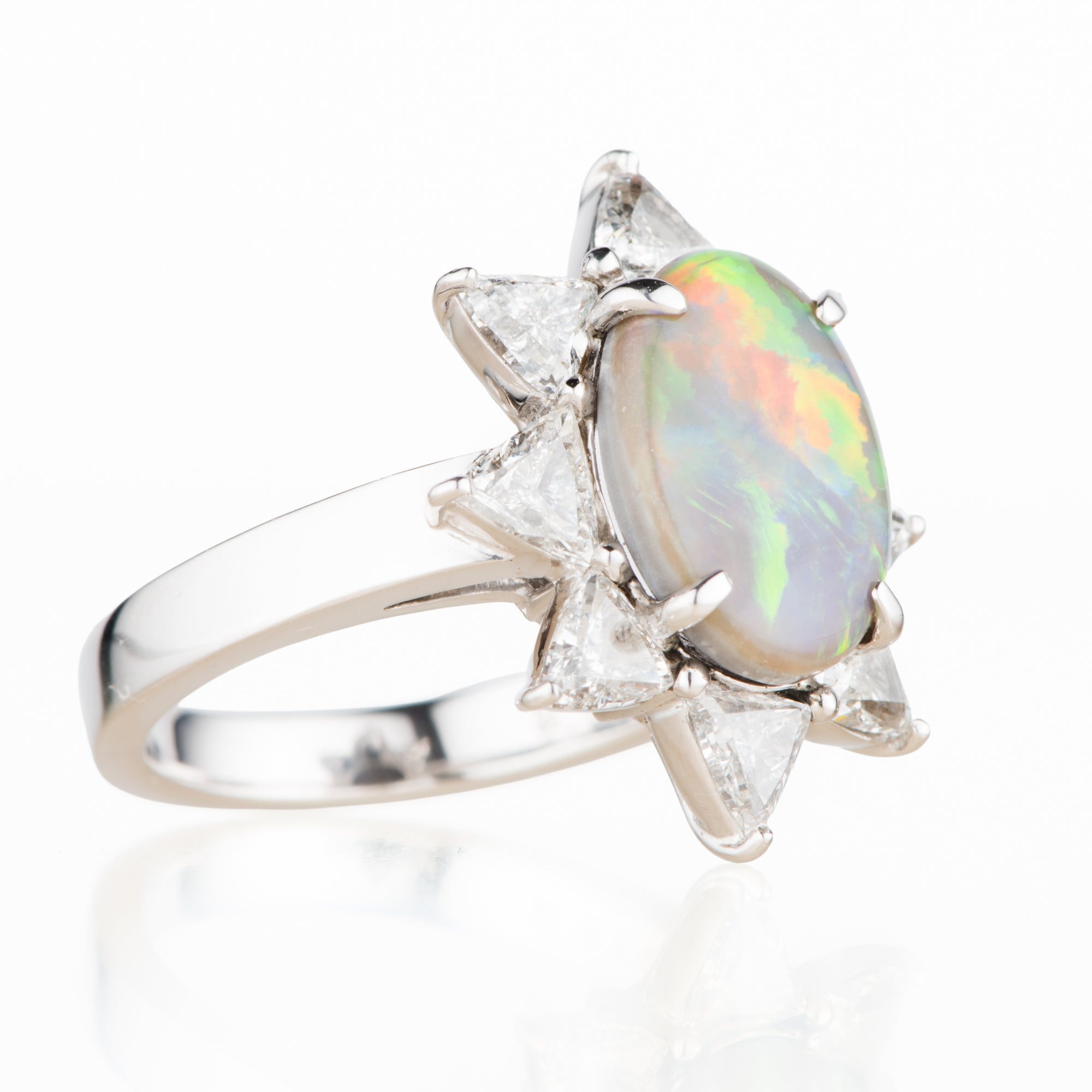 プラチナダイヤモンドリング サファイアxダイヤモンド プラチナリング S: 1.95 ct D: 1.08ct