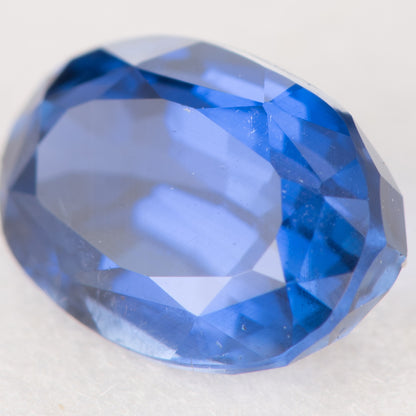 1.91ct, 非加熱ブルーサファイア オーバルシェイプ ルース, GIA