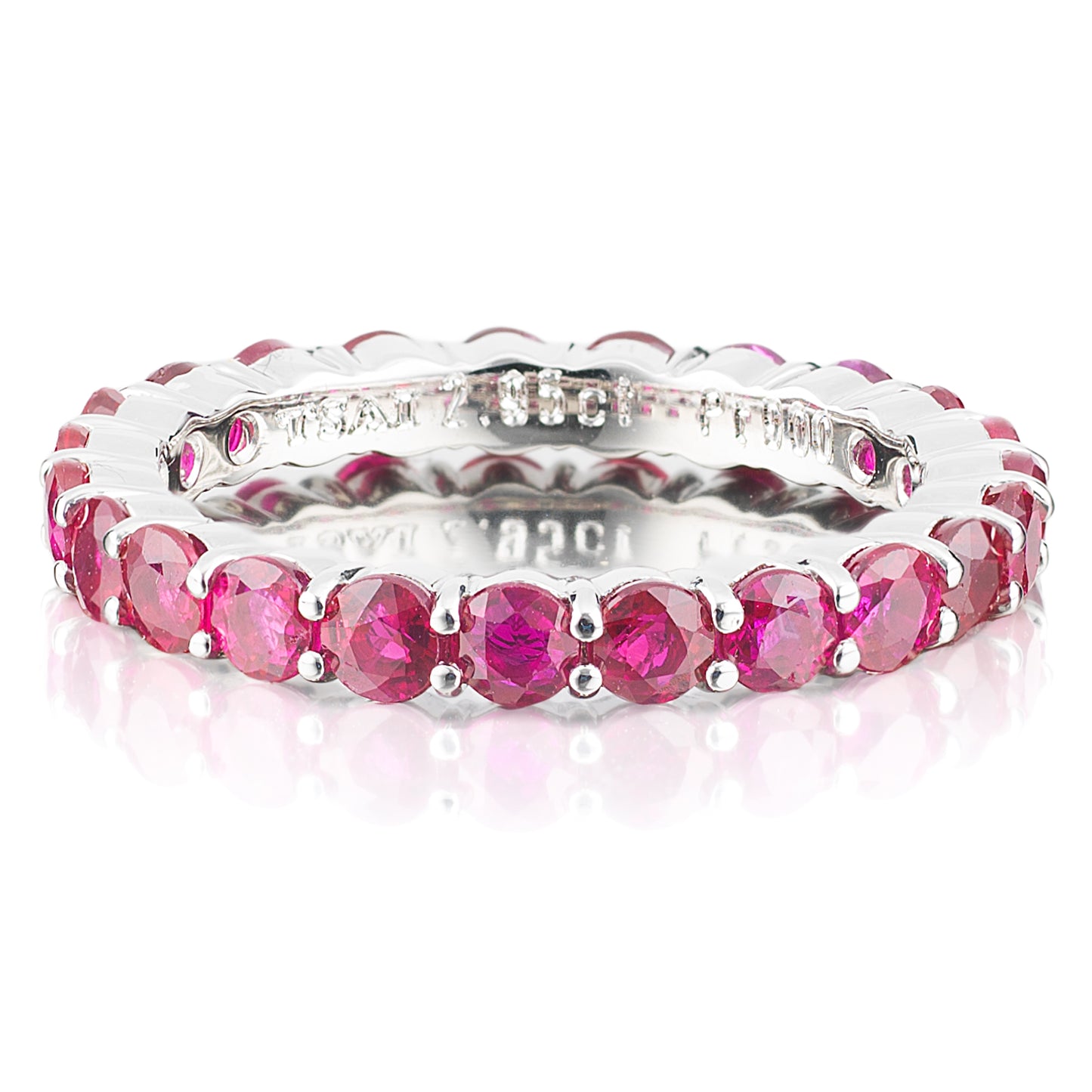 ルビーフルエタニティーリング　プラチナ製